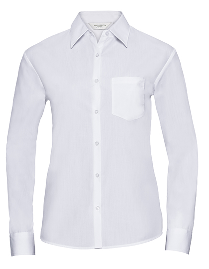 Ladies' Long Sleeve Classic Polycotton Poplin Shirt - Russell Athletic Collection