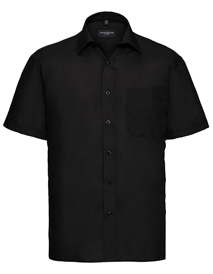 Men's Short Sleeve Classic Polycotton Poplin Shirt - Russell Athletic Collection