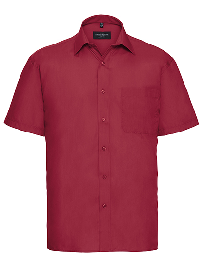 Men's Short Sleeve Classic Polycotton Poplin Shirt - Russell Athletic Collection