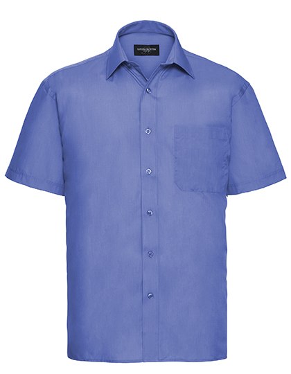 Men's Short Sleeve Classic Polycotton Poplin Shirt - Russell Athletic Collection