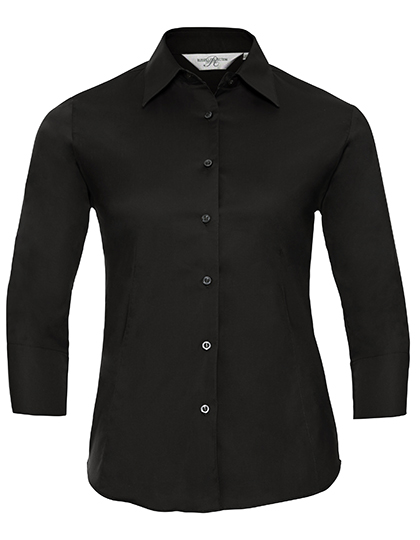 Ladies' Long Sleeve Classic Pure Cotton Poplin Shirt - Russell Athletic Collection