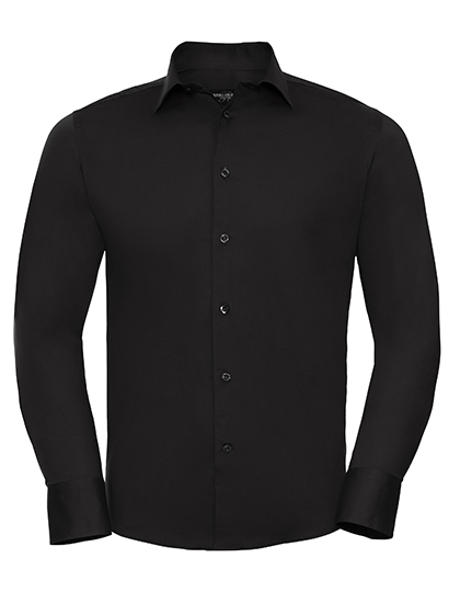 Men's Long Sleeve Fitted Stretch Shirt - Russell Athletic Collection