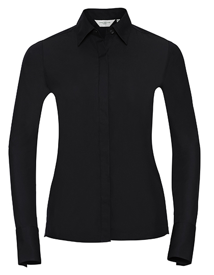 Ladies' Long Sleeve Fitted Ultimate Stretch Shirt - Russell Athletic Collection