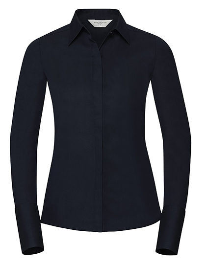Ladies' Long Sleeve Fitted Ultimate Stretch Shirt - Russell Athletic Collection
