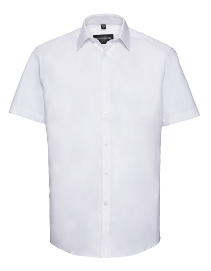 Men´s Long Sleeve Tailored Herringbone Shirt - Russell Athletic Collection