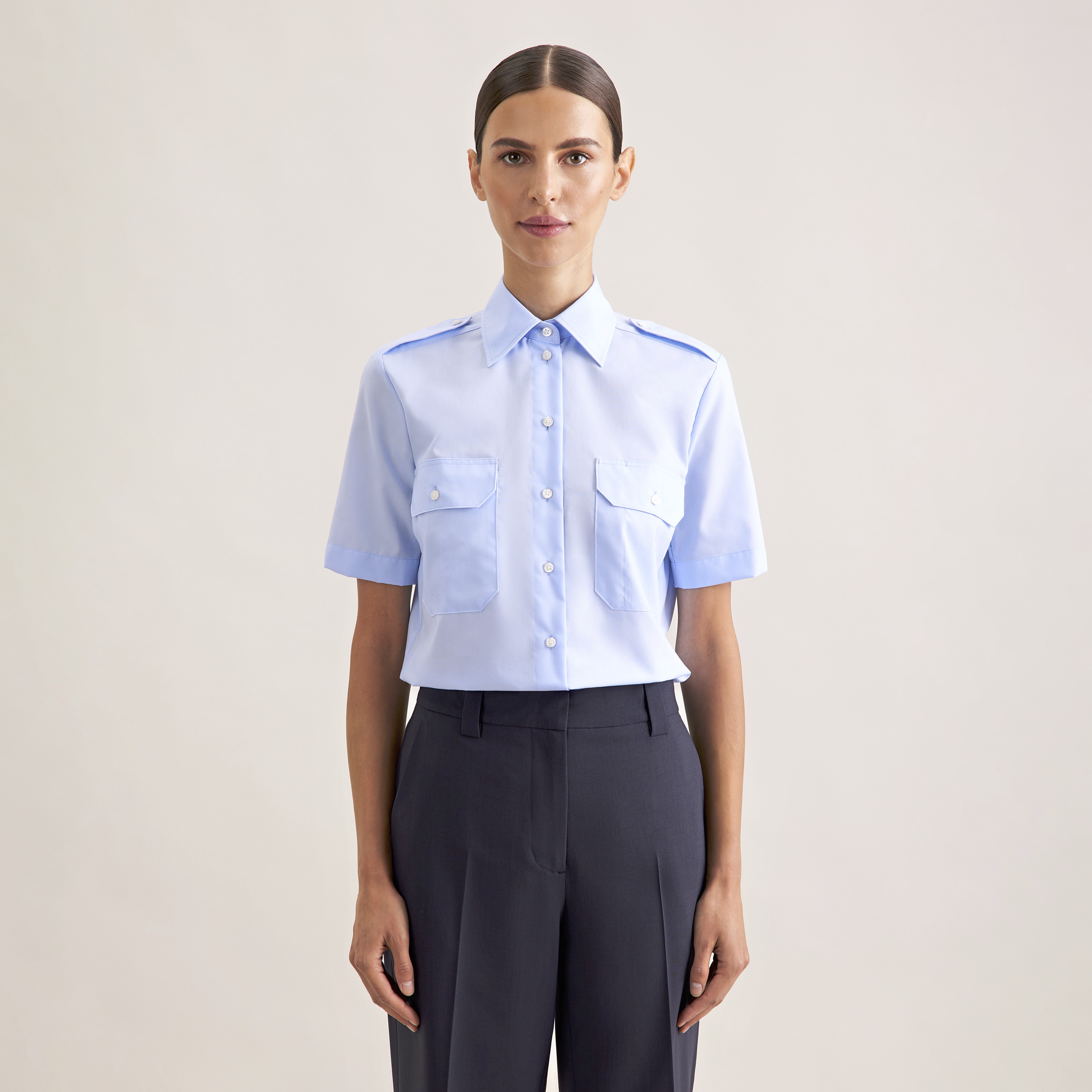 Women´s Pilot Blouse Regular Fit Shortsleeve - Seidensticker
