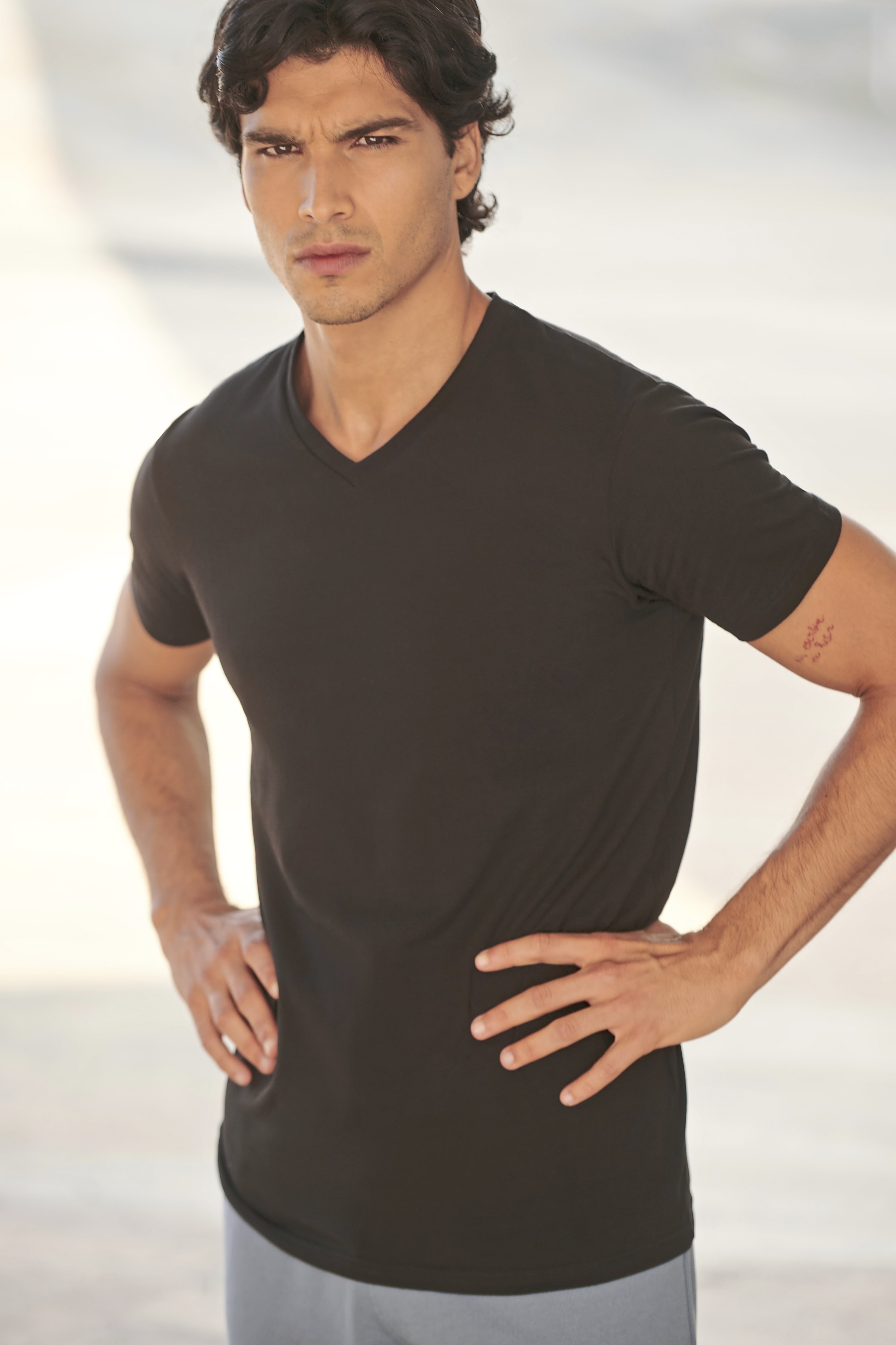 Men´s Feel Good Stretch V-Neck T - SF Clothing