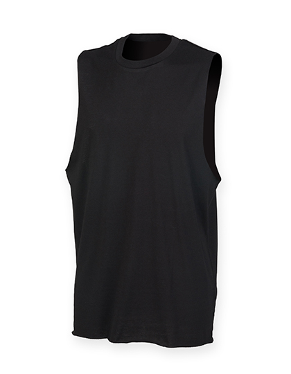 Men´s High Neck Slash Armhole Vest - SF Clothing
