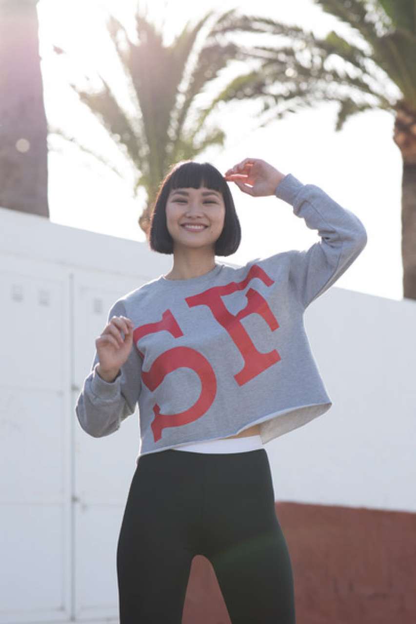 WOMEN'S CROPPED SLOUNGE SWEAT - SF Clothing
