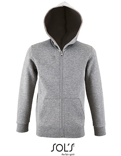 Kids´ Zip Hoodie Stone - SOL'S