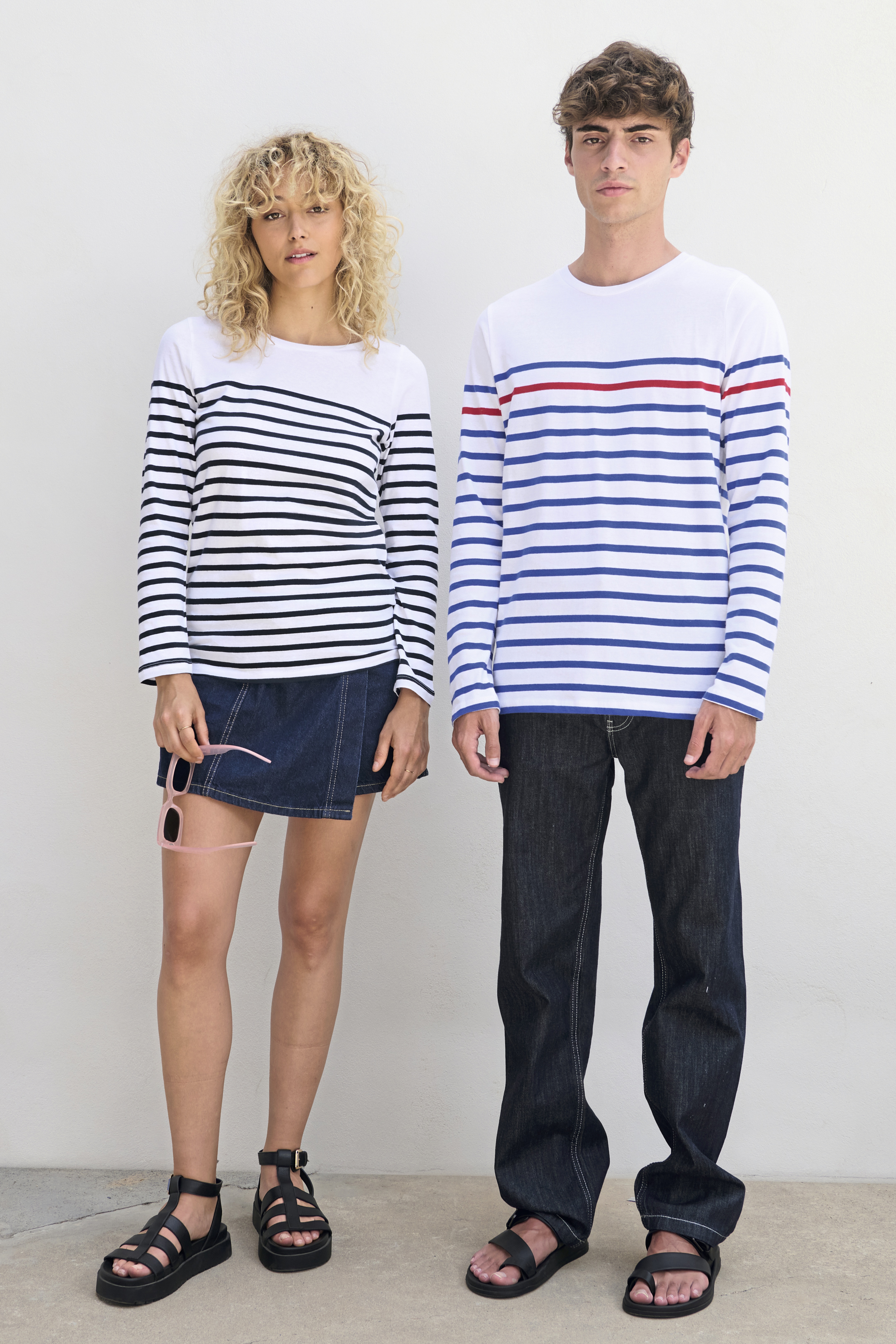 Men´s Long Sleeve Striped T-Shirt Matelot - SOL'S