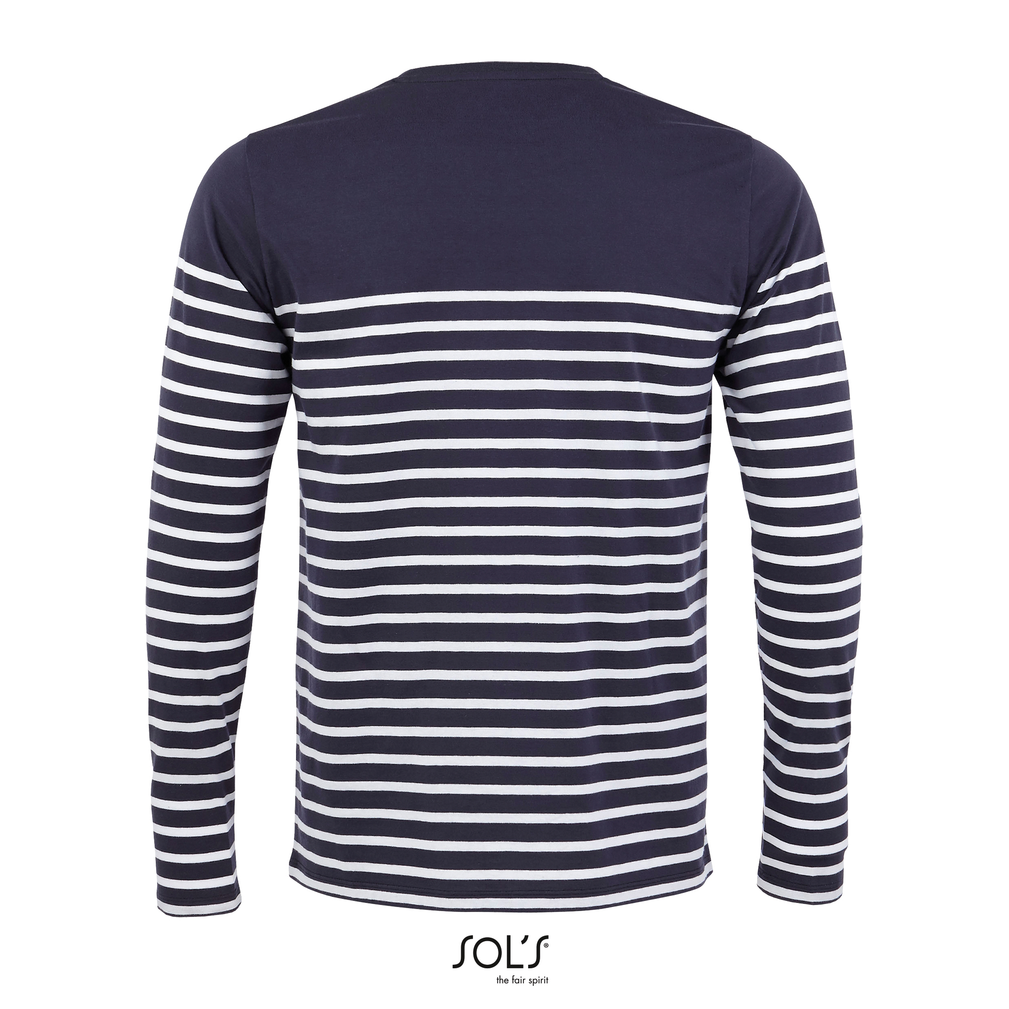 Men´s Long Sleeve Striped T-Shirt Matelot - SOL'S