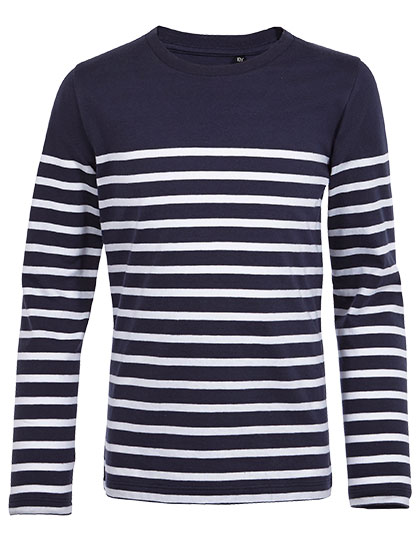 Kids´ Long Sleeve Striped T-Shirt Matelot - SOL'S