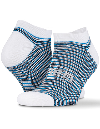 3-Pack Mixed Stripe Coolmax Sneaker Socks - Spiro