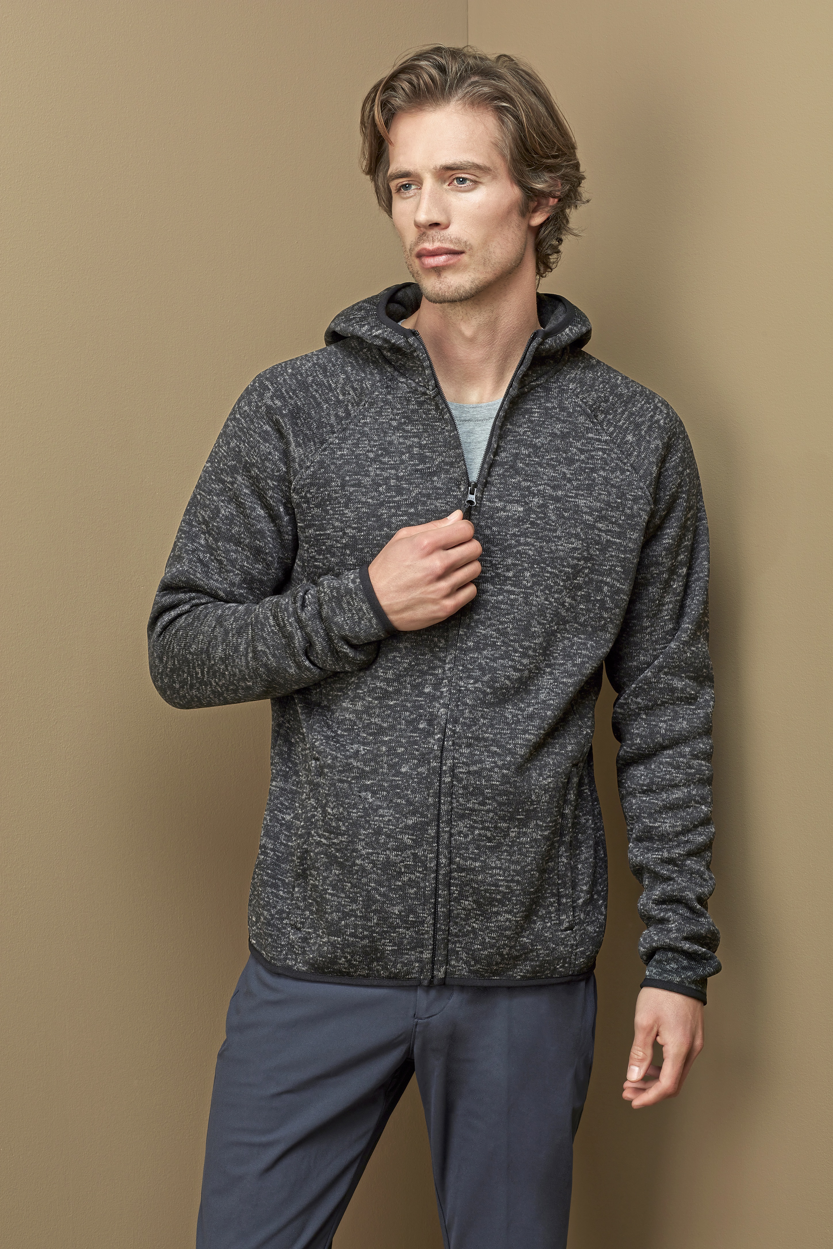 Lux Hooded Knitfleece Jacket - Stedman