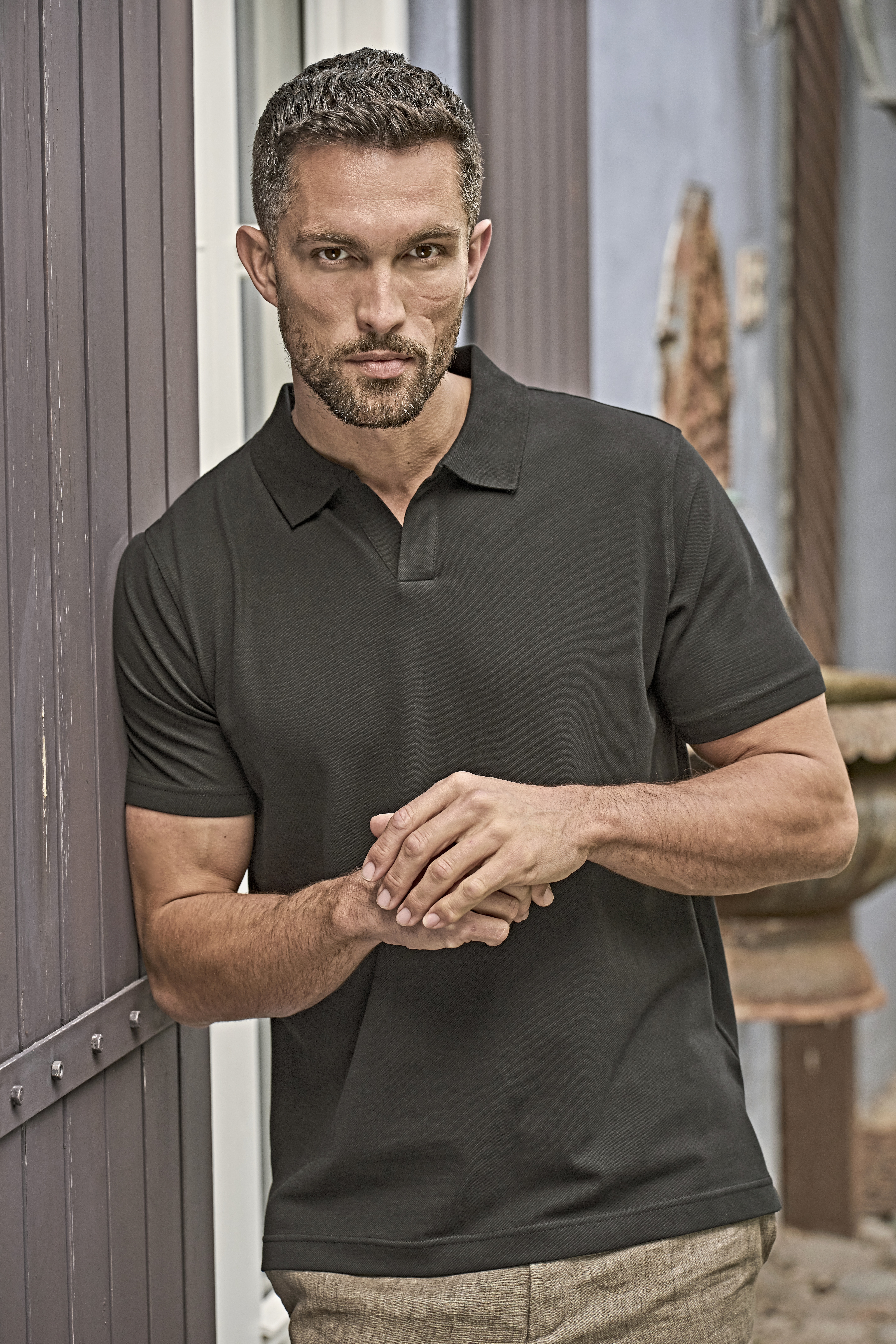 Luxury Stretch V-Neck Polo - Tee Jays