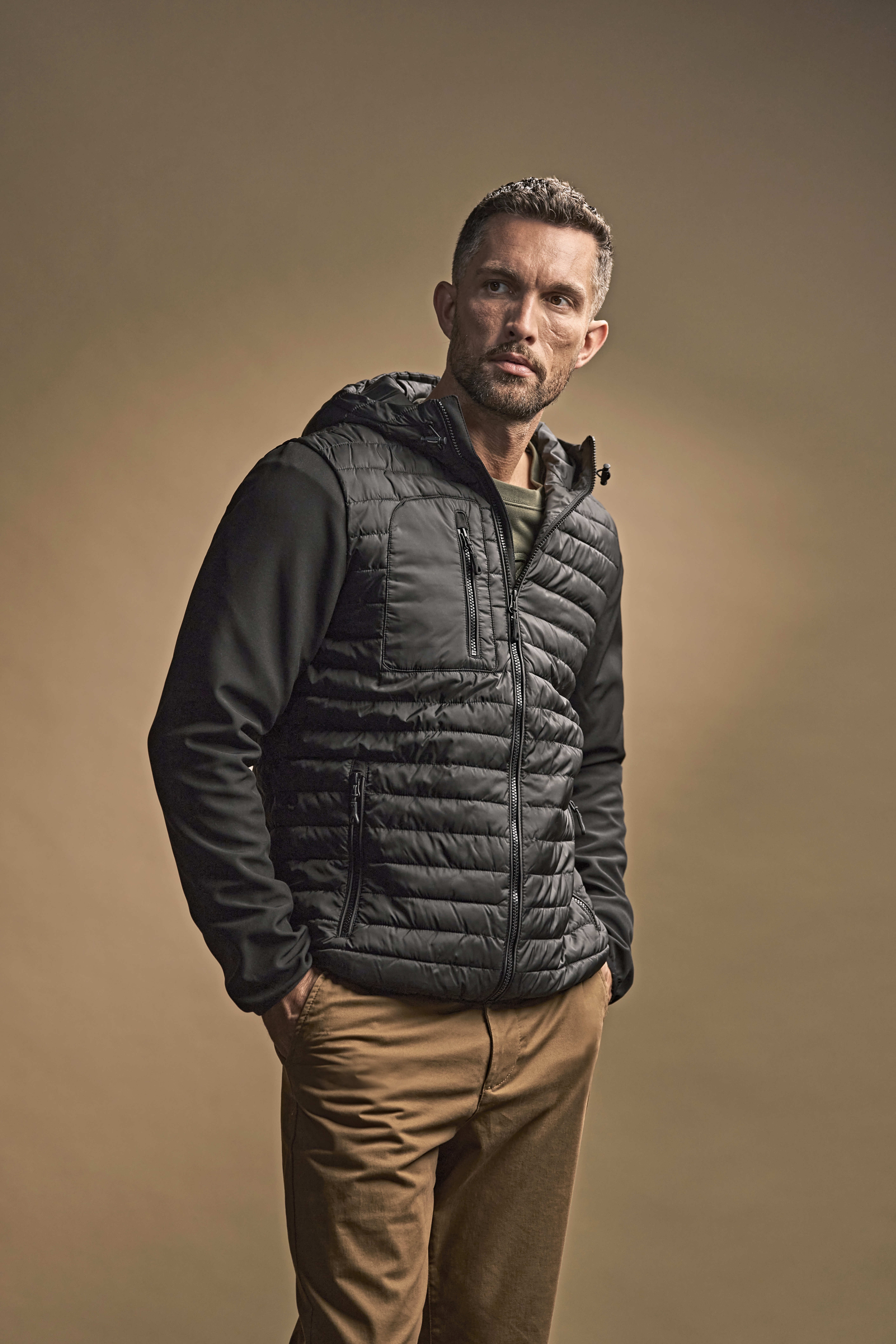 Men´s Hooded Crossover Jacket - Tee Jays
