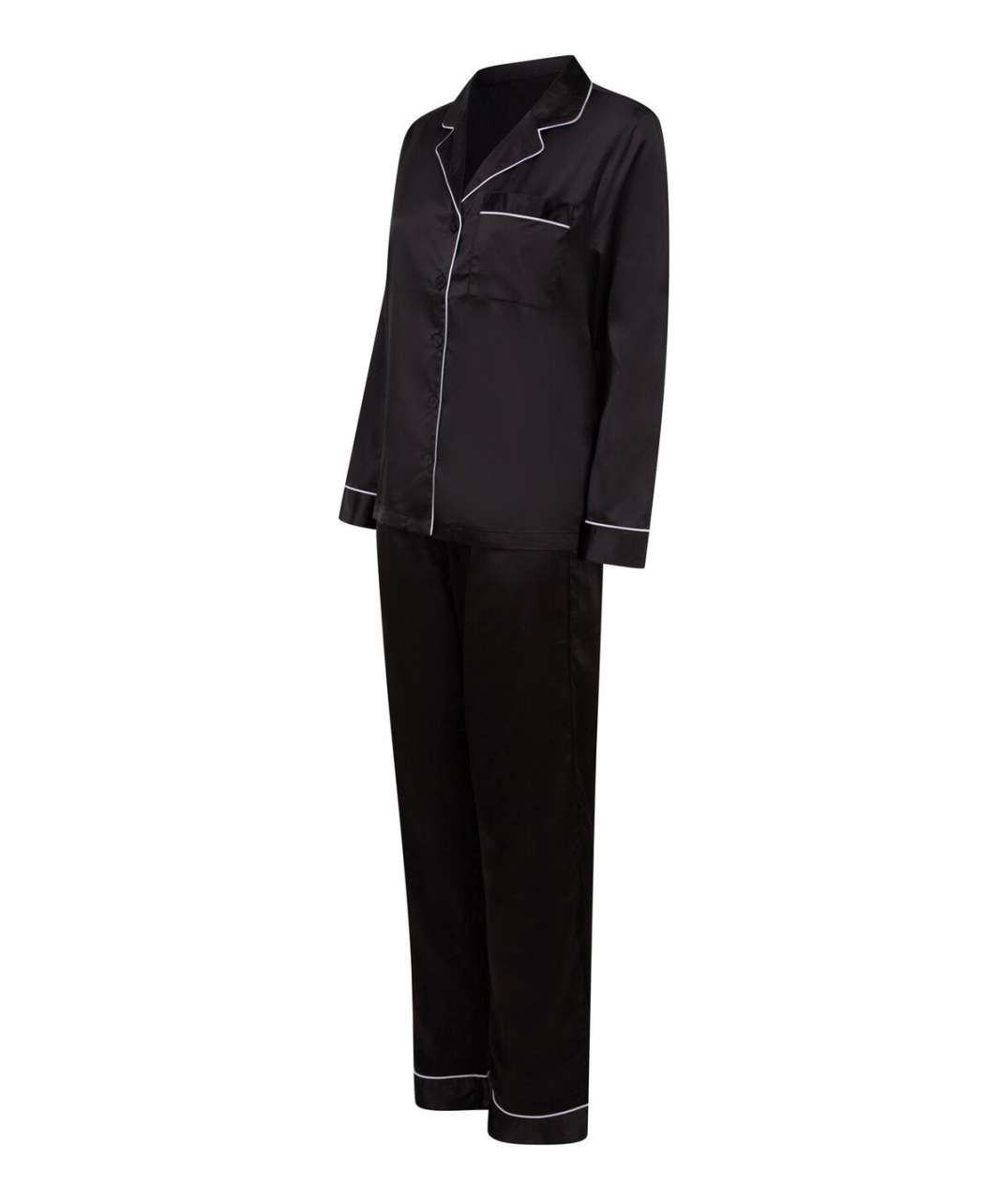 LADIES SATIN LONG PYJAMAS - Towel City
