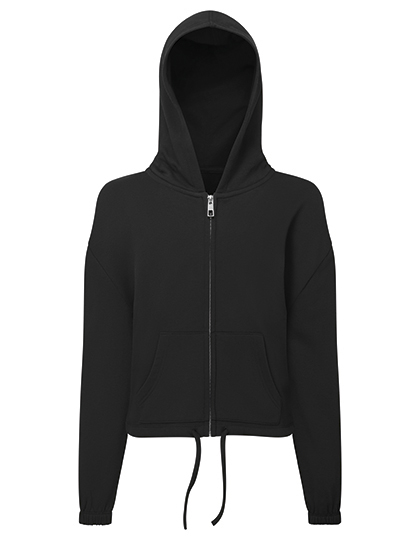 Kids Recycled Cropped Oversize Full-Zip Hoodie - TriDri
