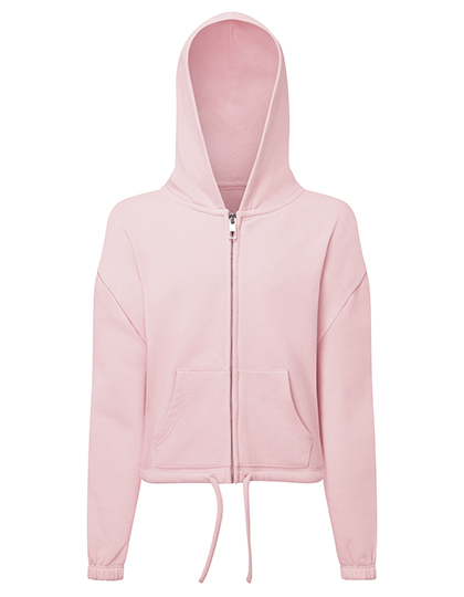 Kids Recycled Cropped Oversize Full-Zip Hoodie - TriDri