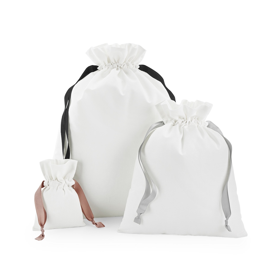 Cotton Gift Bag with Ribbon Drawstring - Westford Mill