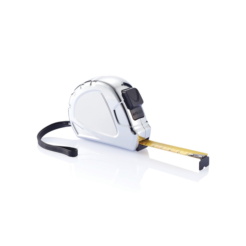 Chrómovaný zvinovací meter, 3 m/16 mm - XD Collection