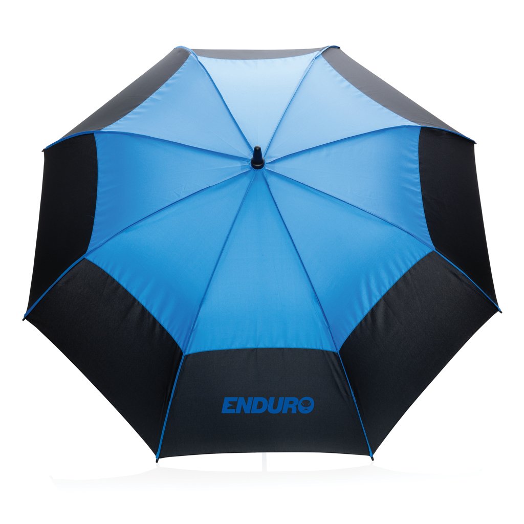 27" vetruodolný auto-open dáždnik Impact zo 190T RPET AWARE™ - XD Collection
