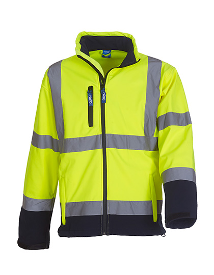 Hi-Vis 2 Bands & Braces Softshell Jacket - YOKO