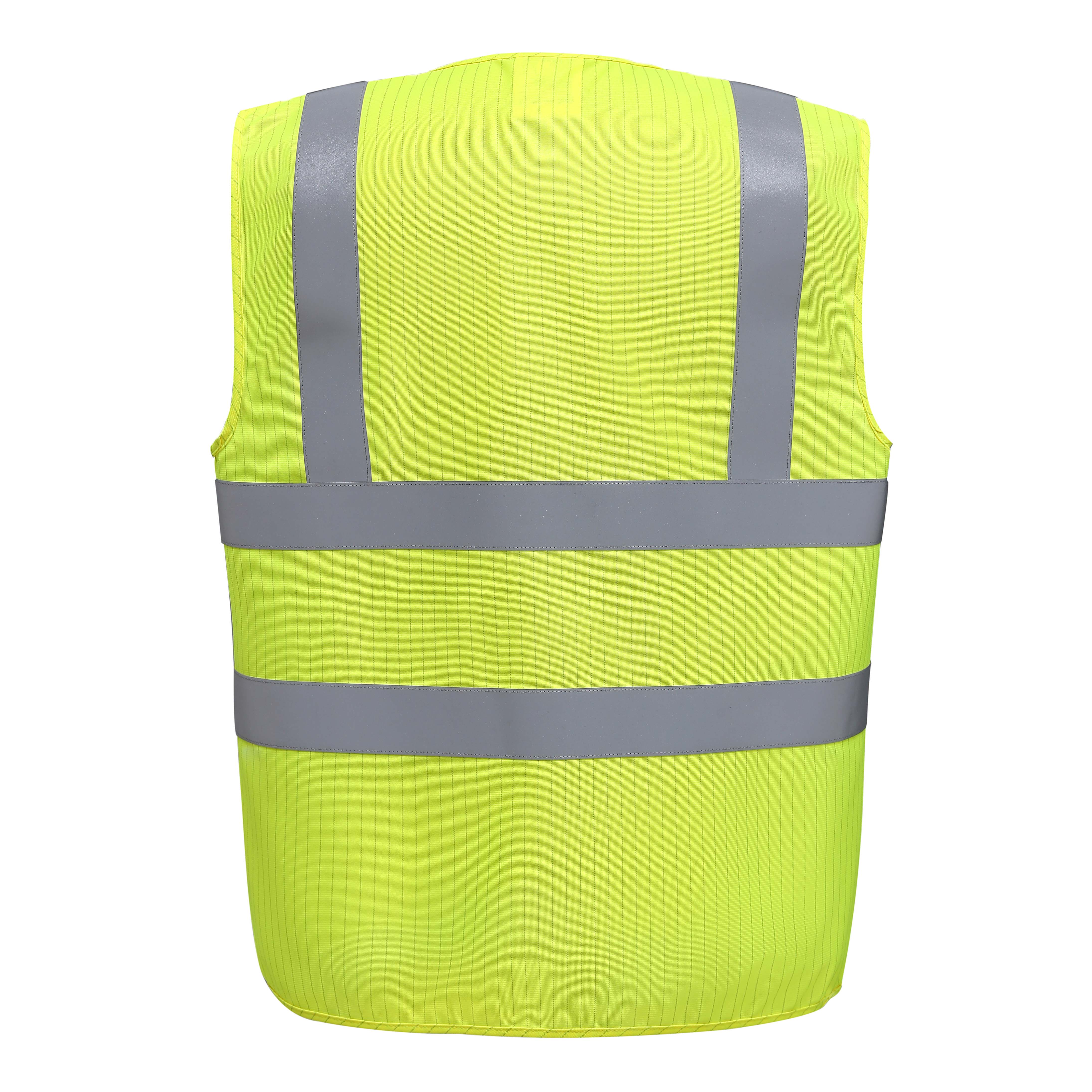 Hi-Vis Anti-Static Flame Retardant Waistcoat - YOKO
