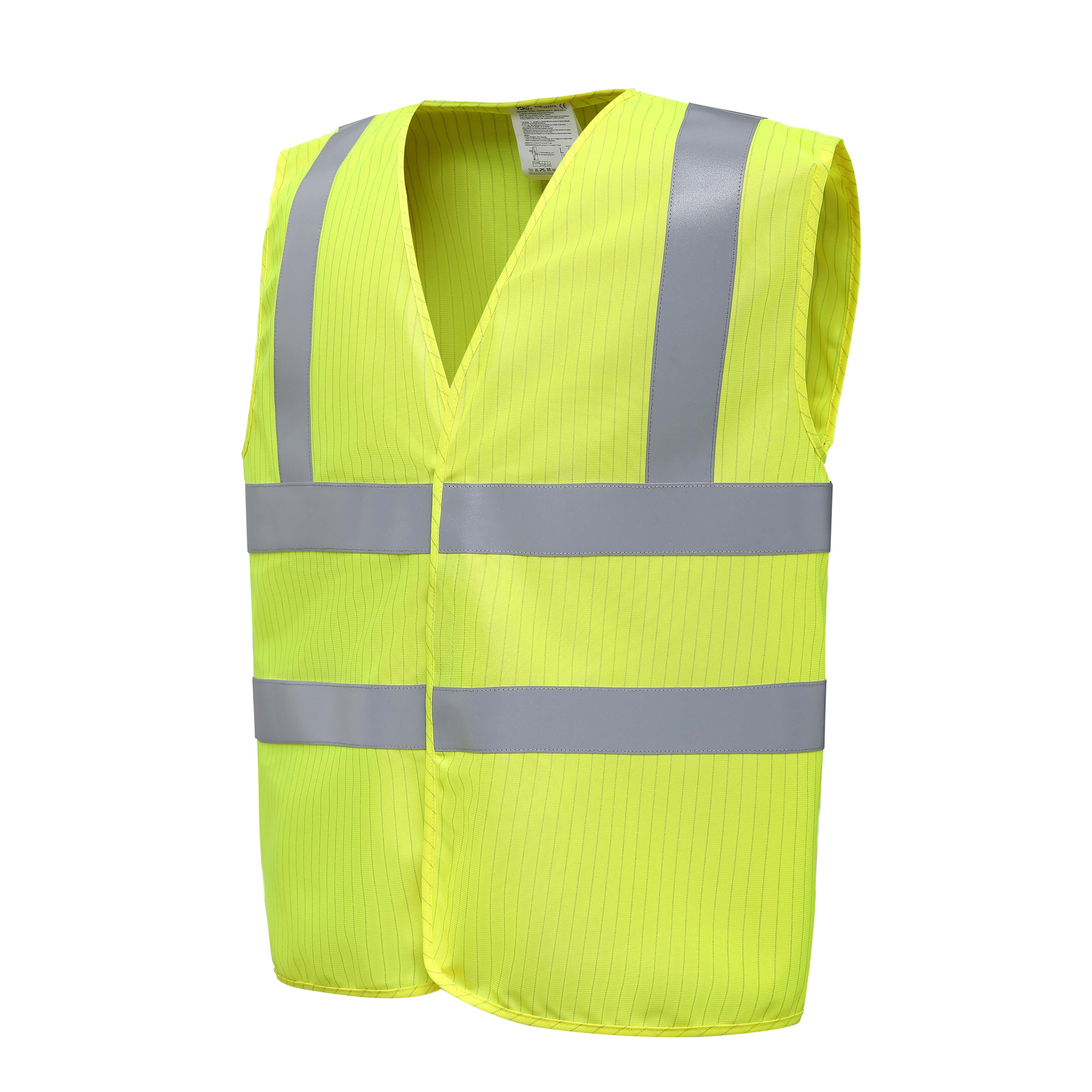 Hi-Vis Anti-Static Flame Retardant Waistcoat - YOKO