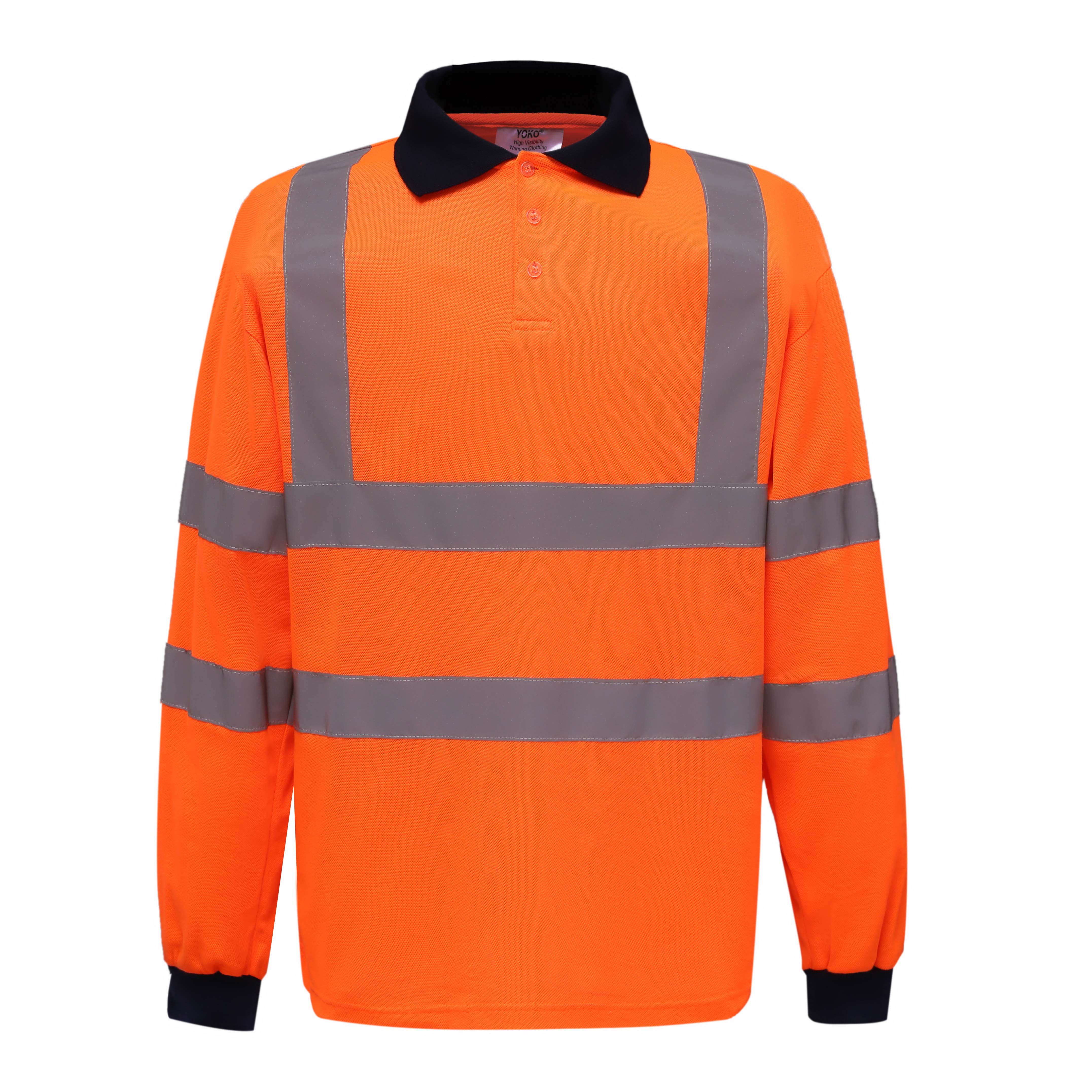 Hi-Vis Long Sleeve Polo - YOKO