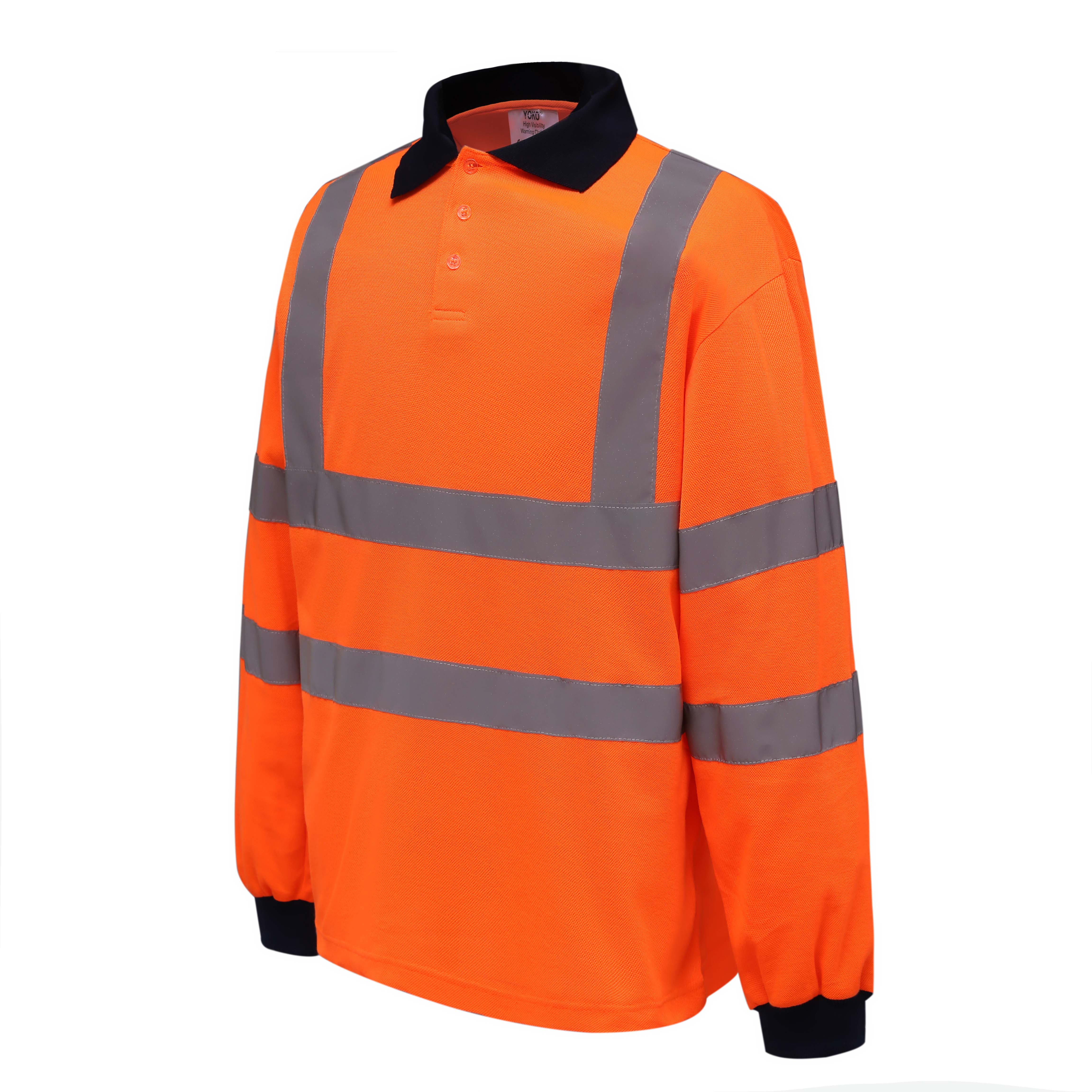 Hi-Vis Long Sleeve Polo - YOKO