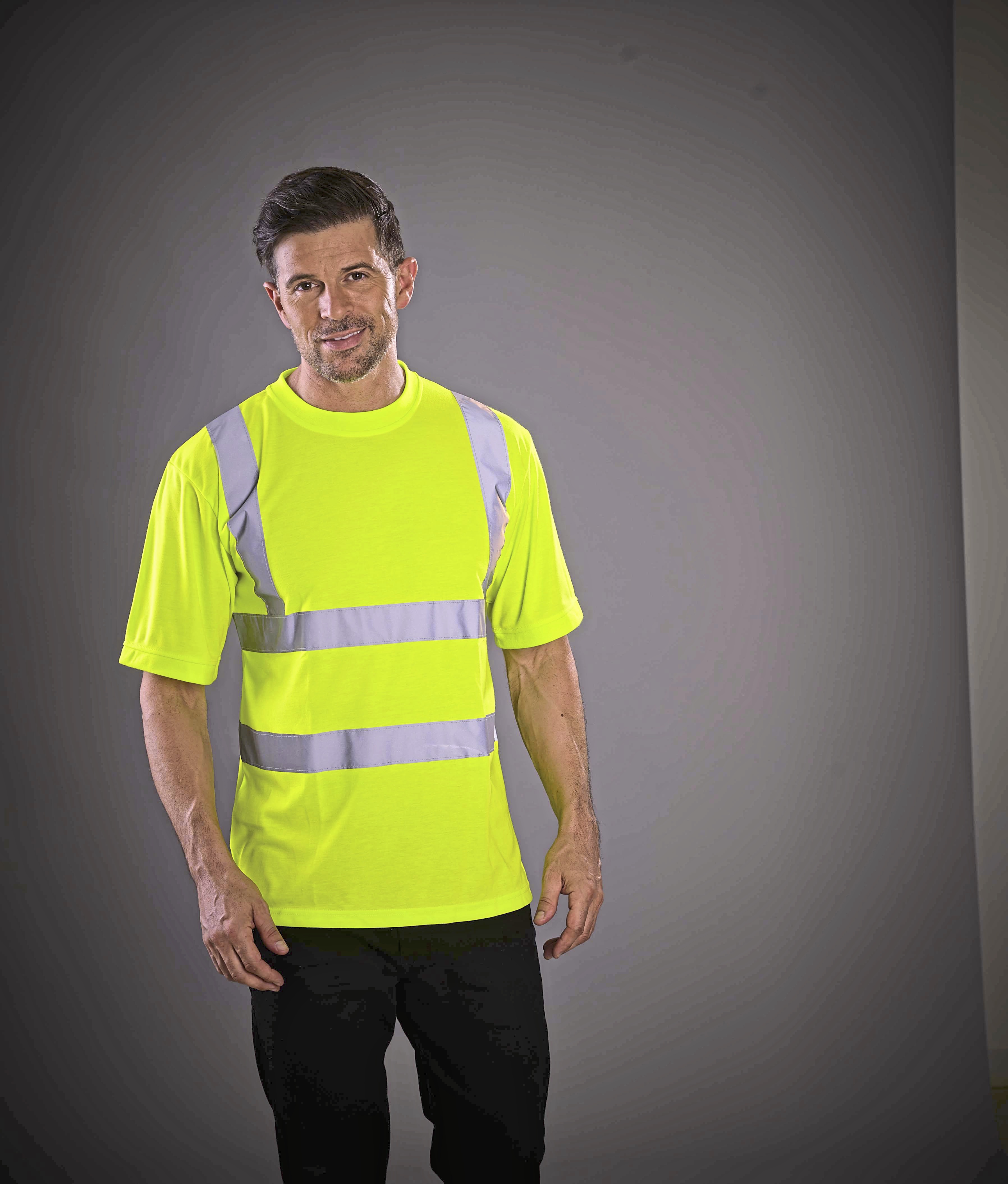 YOKO Two Band & Brace Hi-Vis T-Shirt