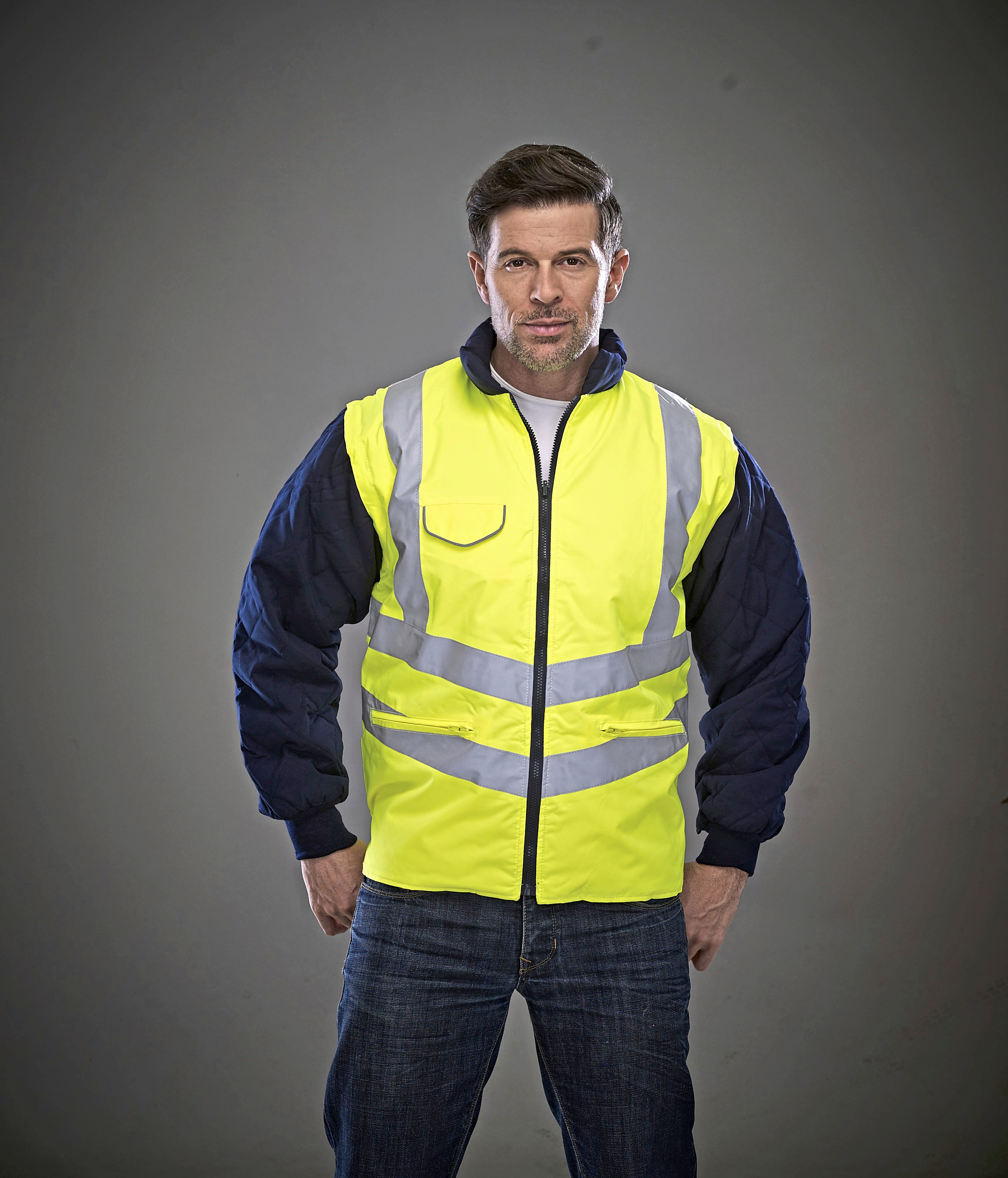 Hi-Vis Chevron Quilted Jacket - YOKO