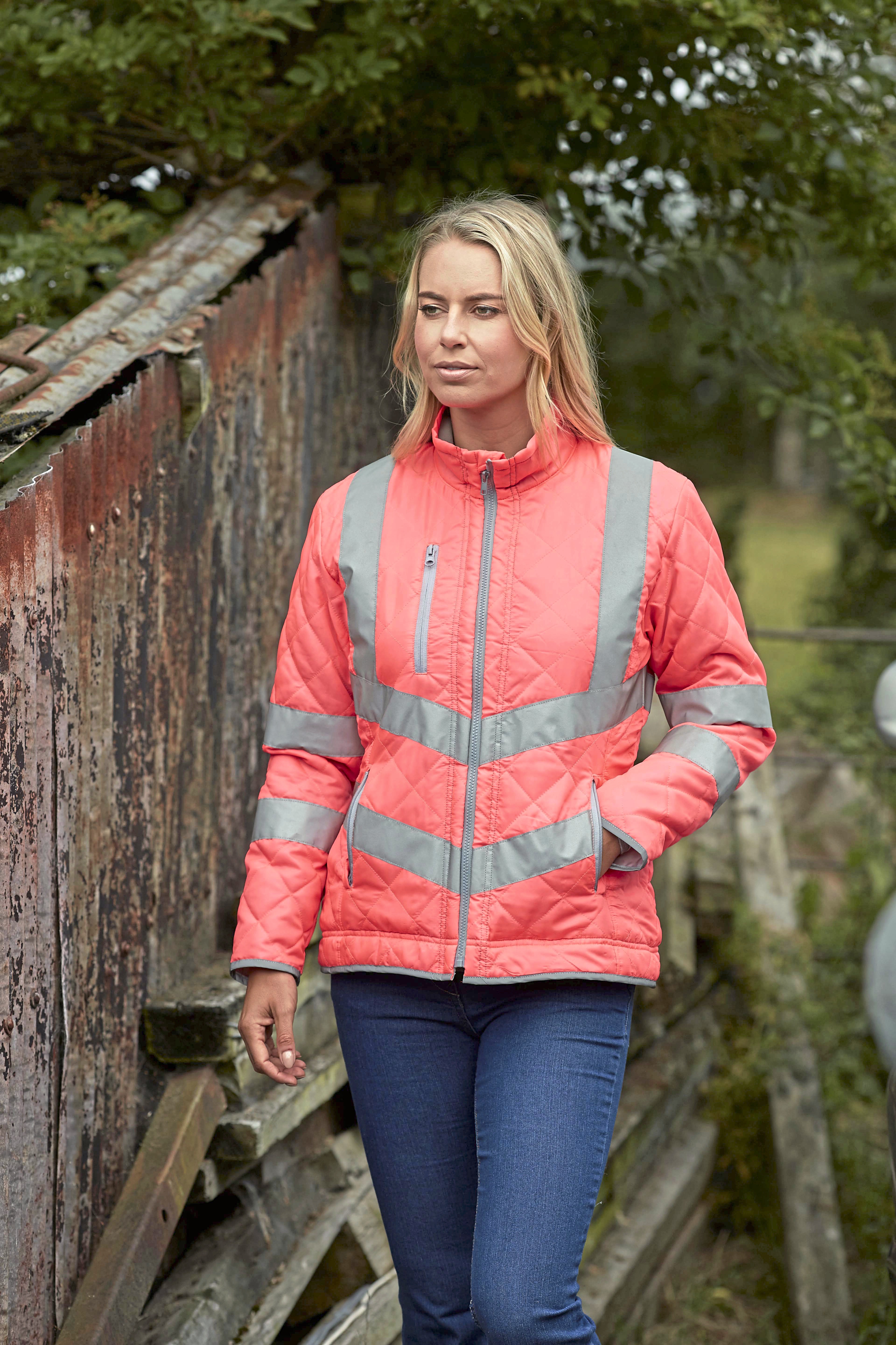 Hi-Vis Kensington Jacket With Fleece Lining - YOKO