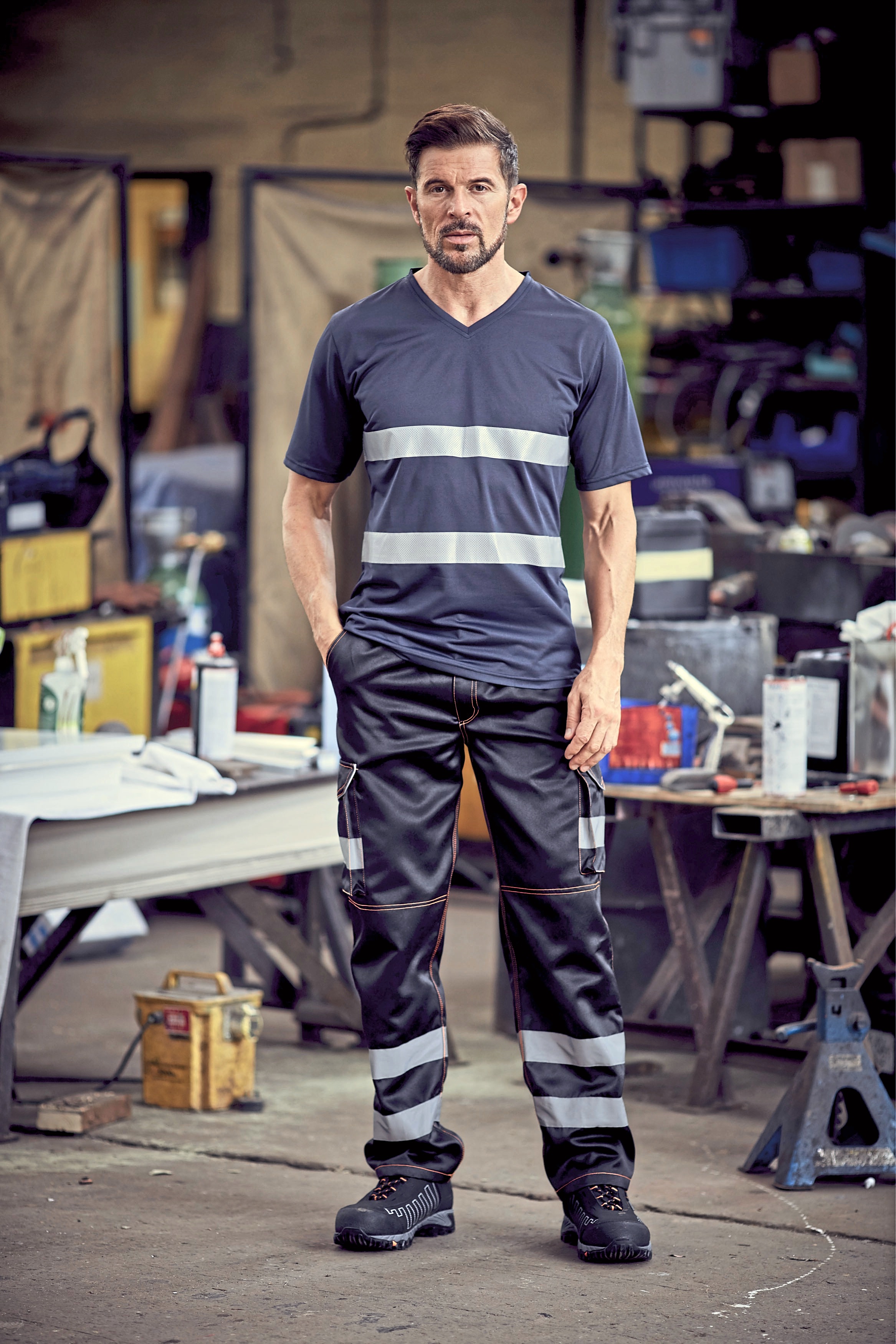 Hi-Vis Top Cool Super Light V-Neck T-Shirt - YOKO